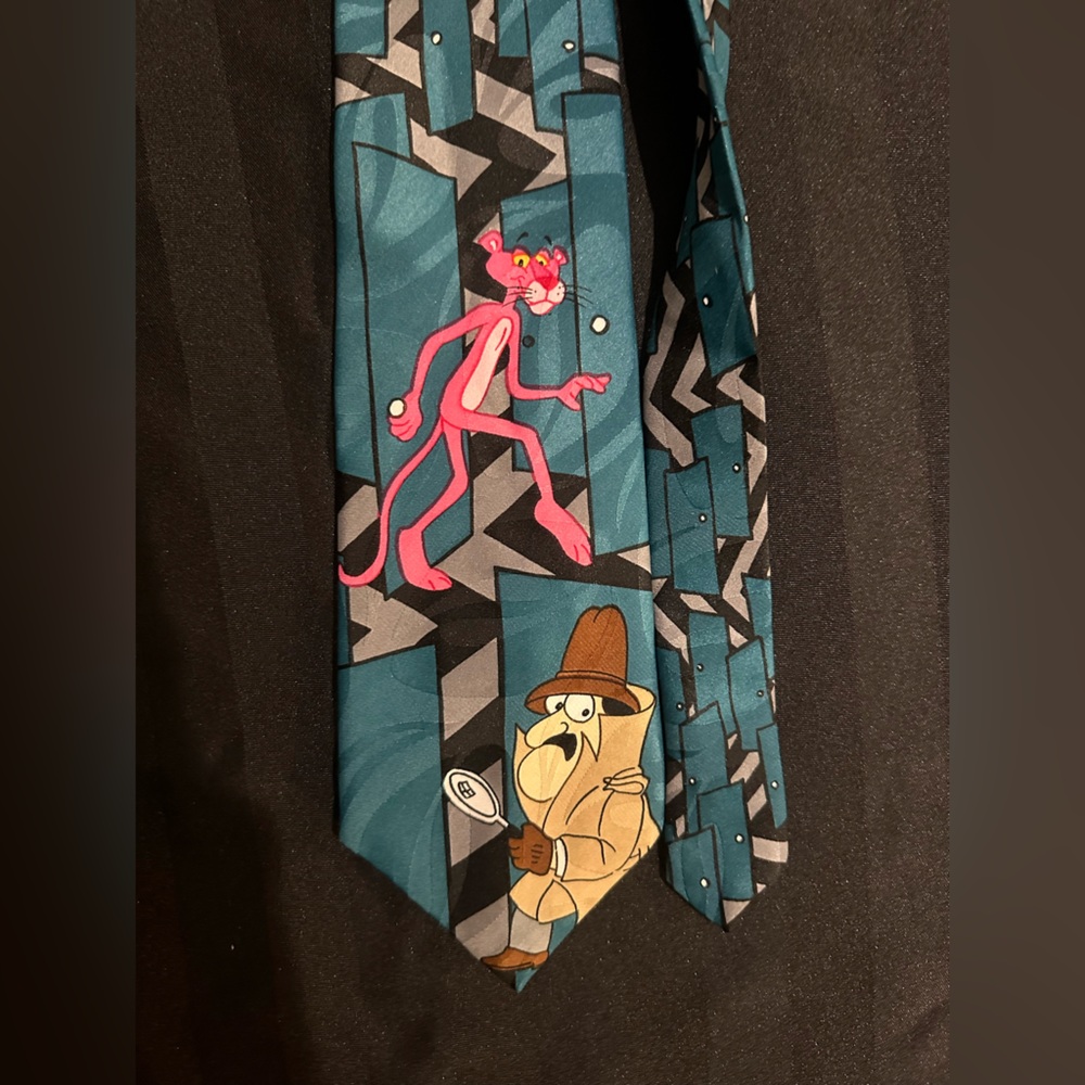 Vintage Pink Panther cartoon retro style formal office date preppy wedding